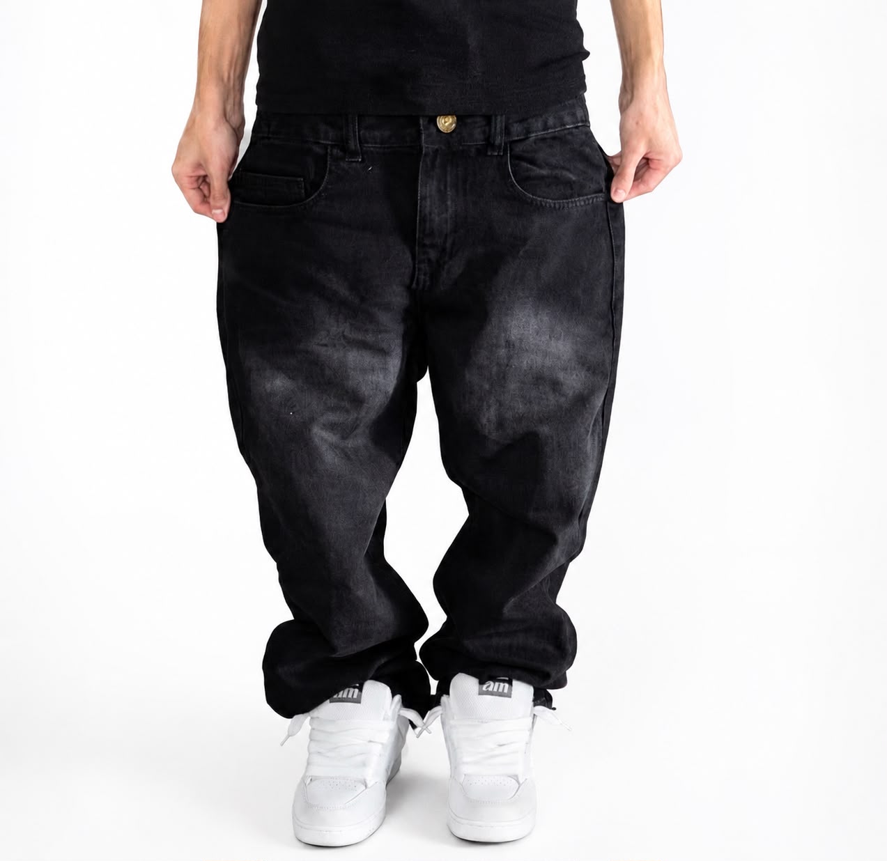 Calça Jeans Baggy Urban Preta