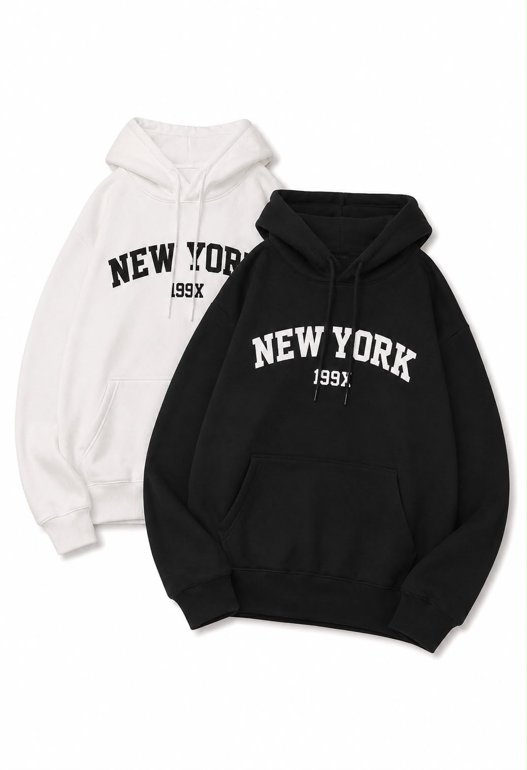 Kit 2 Moletons Canguru New York Unissex