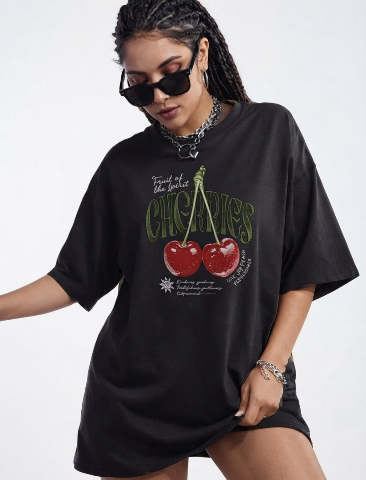 Camiseta Oversized Cherry Unissex